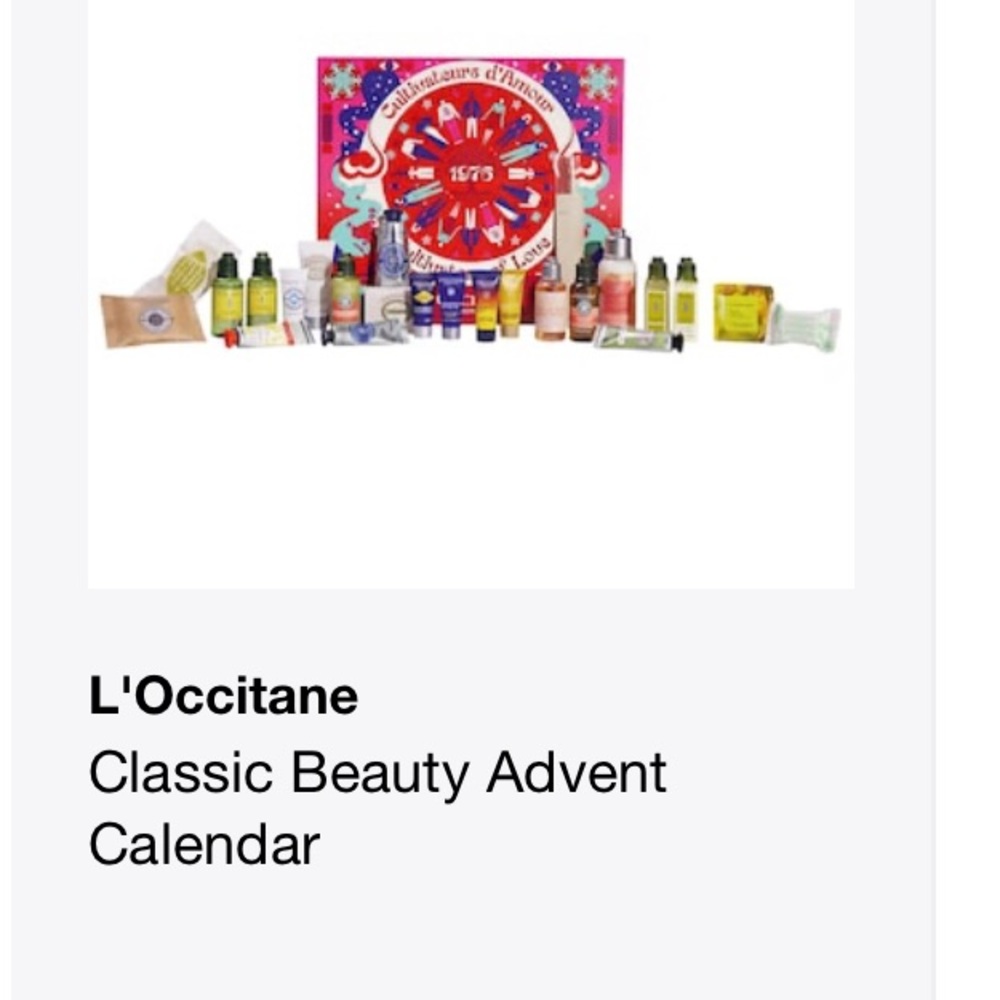 French “L’Occitane Classic Beauty Advent Calendar “ from Sephora NEW IN BOX